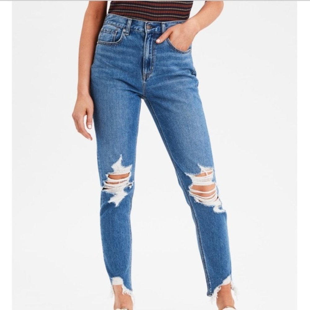 AE Ripped Mom Jeans